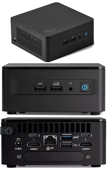 Intel NUC13ANHi7 (Intel Core i7-1360P up to 5,00GHz, 2x HDMI, 2x Thunderbolt 4, 2.5" HDD/SSD Support)
