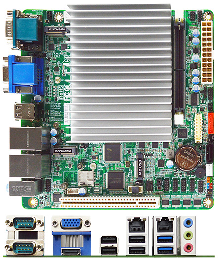 Jetway JMTX-ADN8 Mini-ITX (Intel N-Series (Alder Lake), 6x USB, 2x RS232, 2x LAN) <b>[FANLESS]</b>